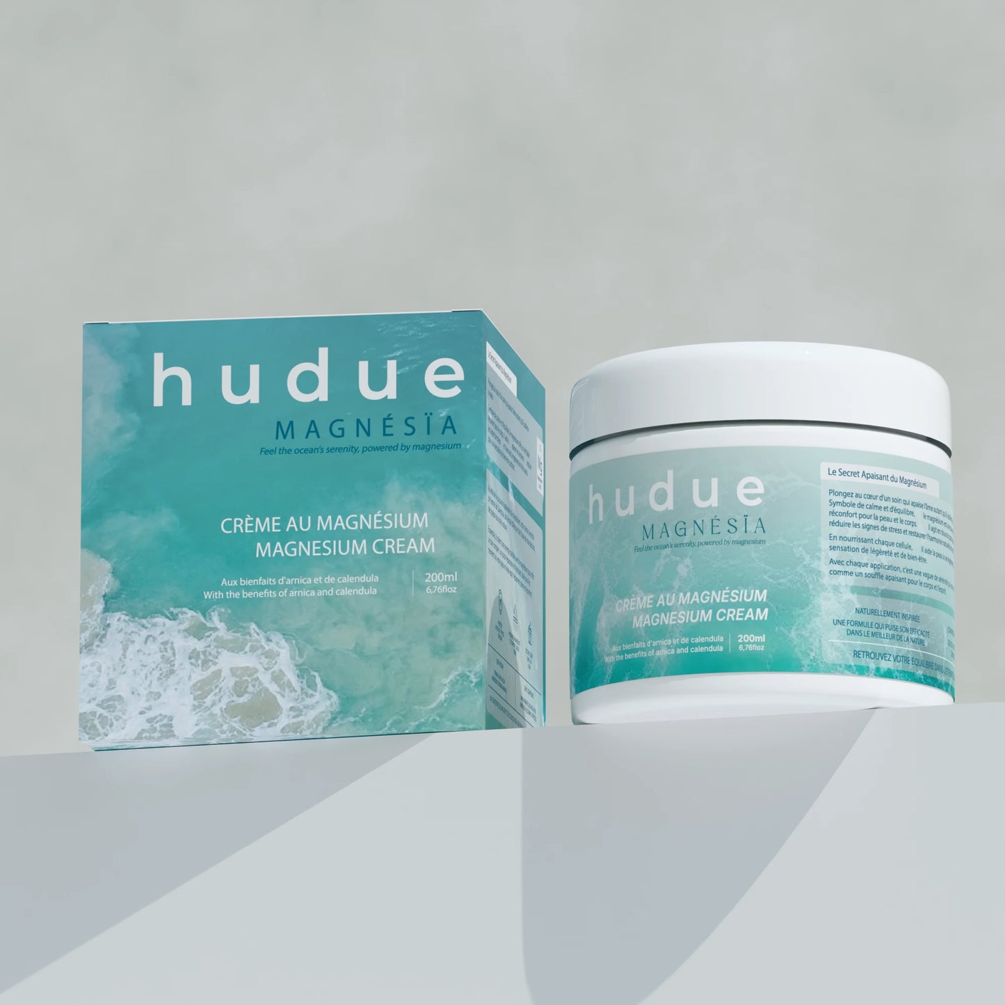 Crème hydratante au magnésium calendula et arnica - Soin apaisant peaux sensibles Maroc